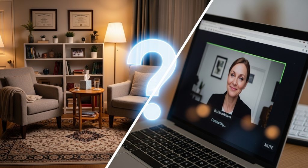 Terapia online vs presencial: cómo decidir según su situación